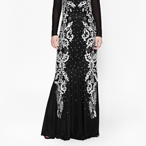 French Connection BEADED SEQUIN MAXI DRESS GOWN - Picture 8 of 8